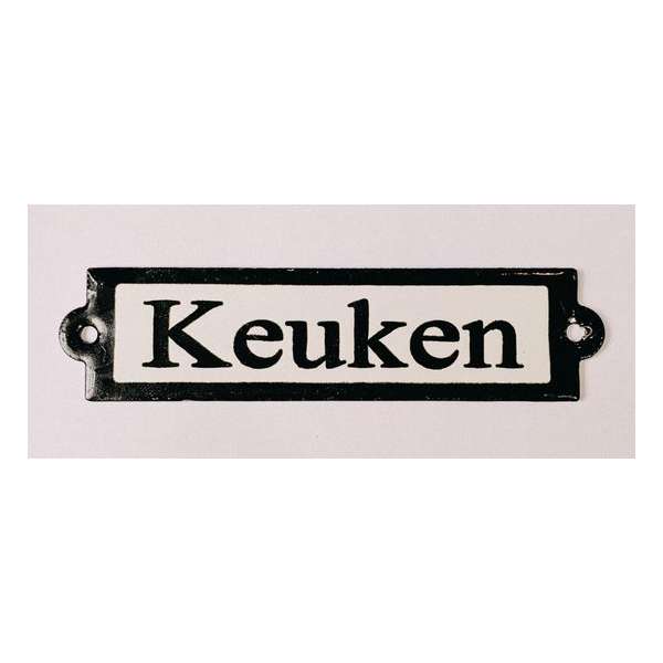Keuken - Naambordje - 10 x 2,5 cm Keuken - Naambordje - 10 x 2,5 cm