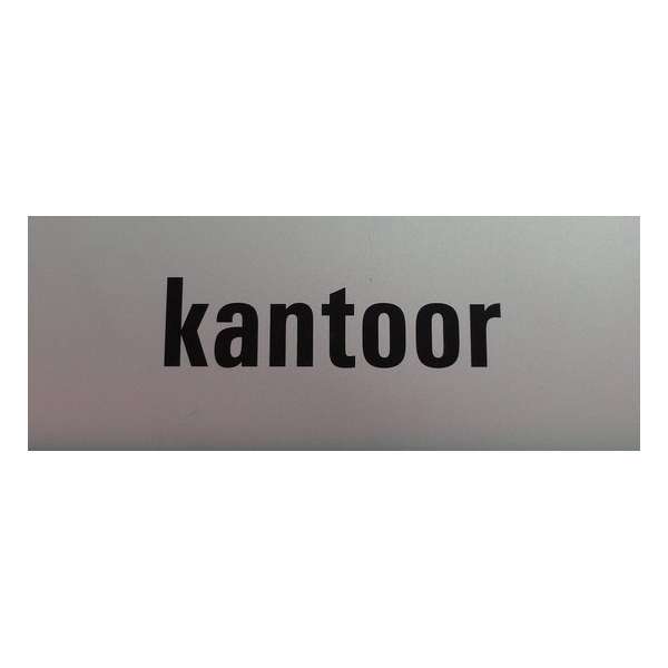 Aluminium deurbordje tekst: kantoor | 5 jaar garantie | Zelfklevend Aluminium deurbordje tekst: kantoor | 5 jaar garantie | Zelfklevend
