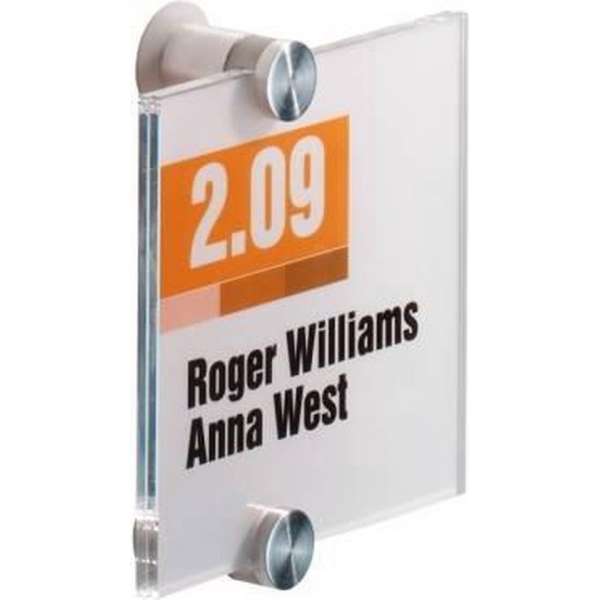 DEURBORDJE DURABLE CRYSTAL SIGN 4821 105x105 mm DEURBORDJE DURABLE CRYSTAL SIGN 4821 105x105 mm