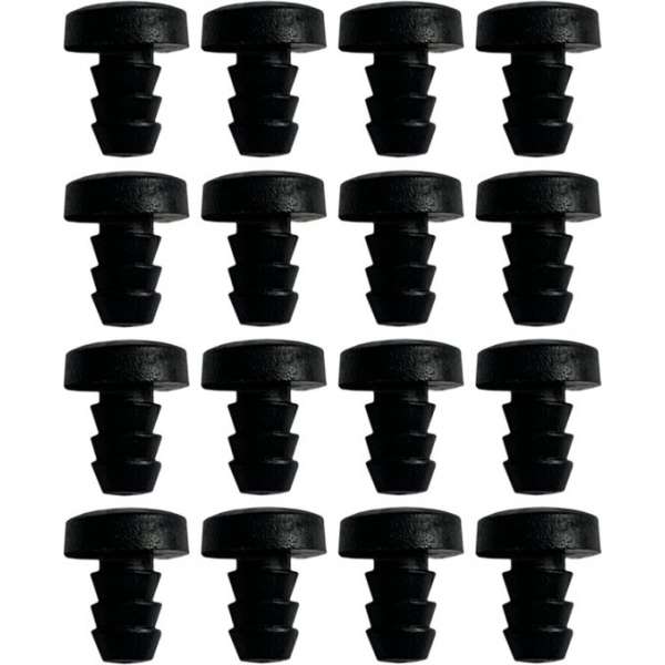Set van 150 pvc dopjes, buffers, deurdempers (type 2, zwart, 5 mm) Set van 150 pvc dopjes, buffers, deurdempers (type 2, zwart, 5 mm)