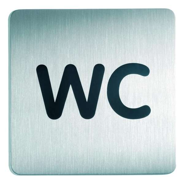 RVS Pictogram 150x150mm WC RVS Pictogram 150x150mm WC