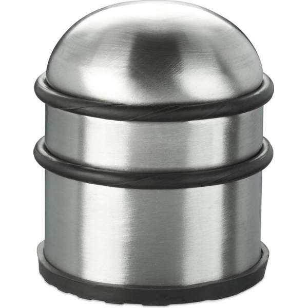 Relaxdays deurstopper rvs - deurbuffer rond - deurvastzetter zilver - deurstop metaal Relaxdays deurstopper rvs - deurbuffer rond - deurvastzetter zilver - deurstop metaal
