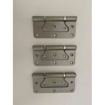 [HEXX] [scharnieren] - [3 stuks voor 1 deur] - [Metaal Zilver] -  [makkelijk zonder frezen] - [o.a. stompe deuren] [louvre]