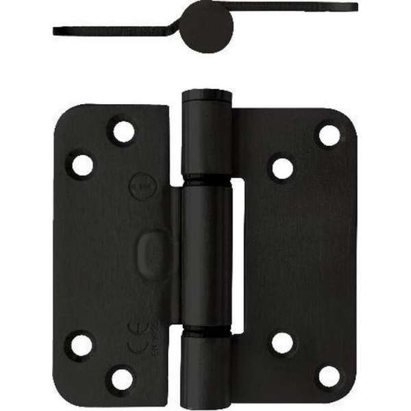 Intersteel Glijlagerscharnier 89 x 89 x 3 mm DIN rechts zwart Intersteel Glijlagerscharnier 89 x 89 x 3 mm DIN rechts zwart