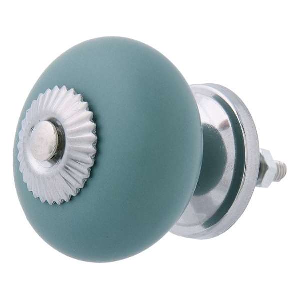 Clayre & Eef Deurknop Ø 4*4 cm Groen Keramiek Rond Meubelknop Clayre & Eef Deurknop Ø 4*4 cm Groen Keramiek Rond Meubelknop