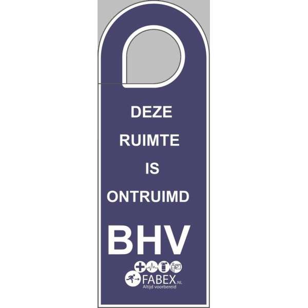 Deurhanger voor BHV ontruiming Deurhanger voor BHV ontruiming