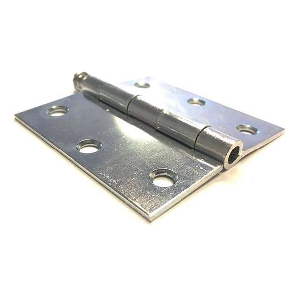 Scharnier met stalen pen 76x76mm gegalvaniseerd per 6 Scharnier met stalen pen 76x76mm gegalvaniseerd per 6