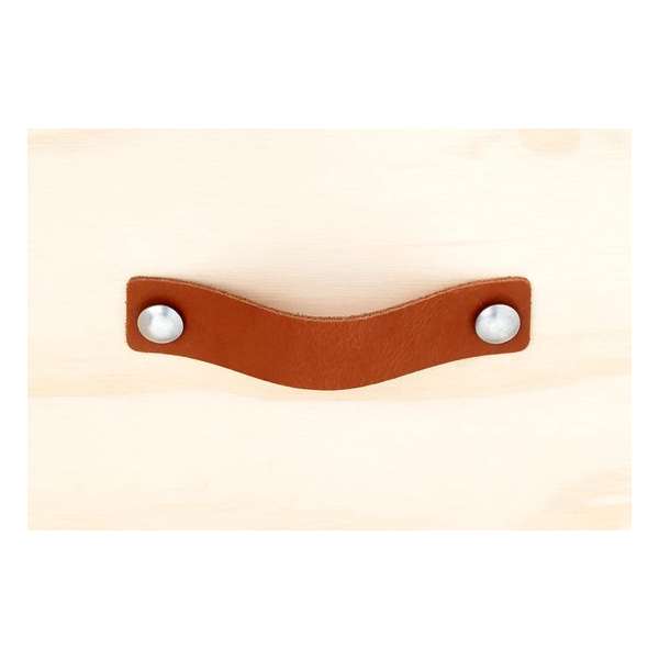 Leren handgreep Cognac XL 18x3 cm Leren handgreep Cognac XL 18x3 cm
