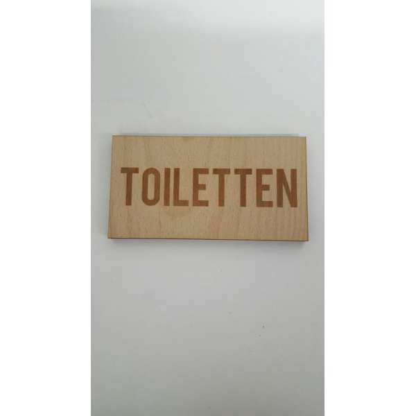 Bordje tekst Toiletten - klein Bordje tekst Toiletten - klein