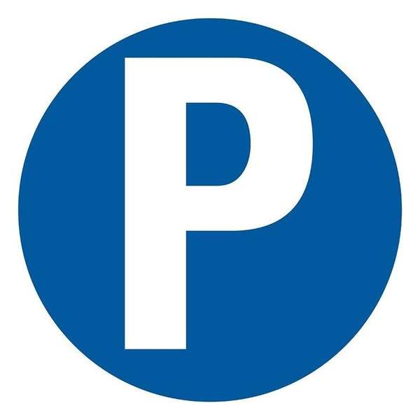 Pickup bord rond diameter 30 cm - Parkeren P Pickup bord rond diameter 30 cm - Parkeren P