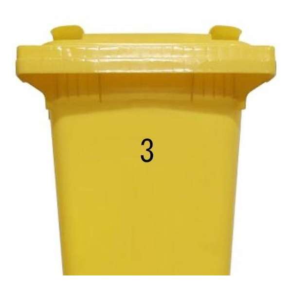 Cijfersticker – nummer 3 - zwart - 10 cm - klikosticker - containersticker - brievenbussticker Cijfersticker – nummer 3 - zwart - 10 cm - klikosticker - containersticker - brievenbussticker