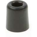 Deurbuffer / deurstopper zwart rubber 50 x 30 mm - deurstop