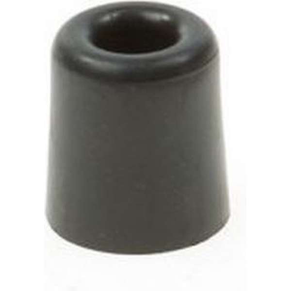Deurbuffer / deurstopper zwart rubber 50 x 30 mm - deurstop Deurbuffer / deurstopper zwart rubber 50 x 30 mm - deurstop
