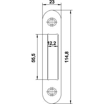 Nemef Sluitplaat RVS p 4915