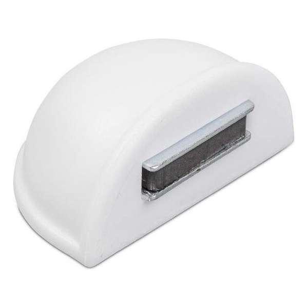 Deurstopper met magneet - wit 48x25mm Deurstopper met magneet - wit 48x25mm