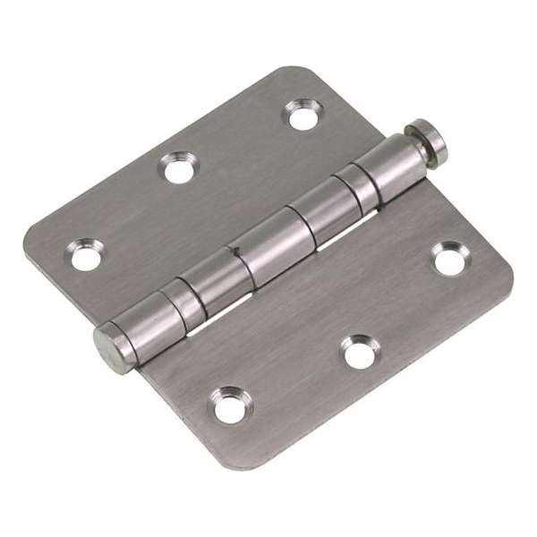 Starx Kogelscharnier Met Pen Ronde Hoek 76X76 Rvs Starx Kogelscharnier Met Pen Ronde Hoek 76X76 Rvs