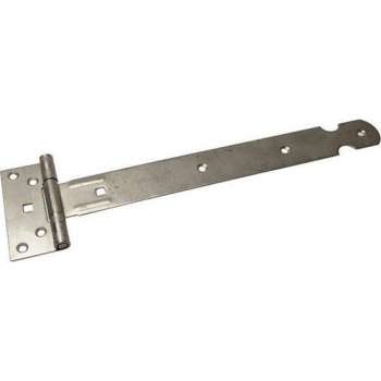 Poortscharnieren / hekscharnieren - RVS - 40 x 3.5 cm - kruishengen - scharnieren voor luiken en poorten