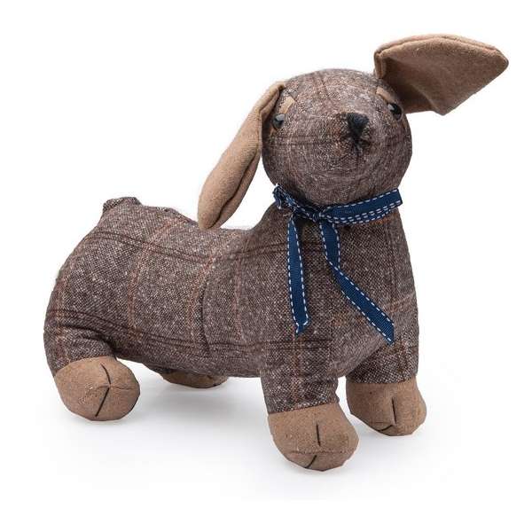 deurstopper - Bruine hond deurstopper - 24x9x28cm deurstopper - Bruine hond deurstopper - 24x9x28cm