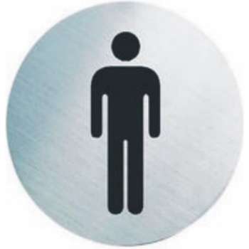 Deurbordje toilet man