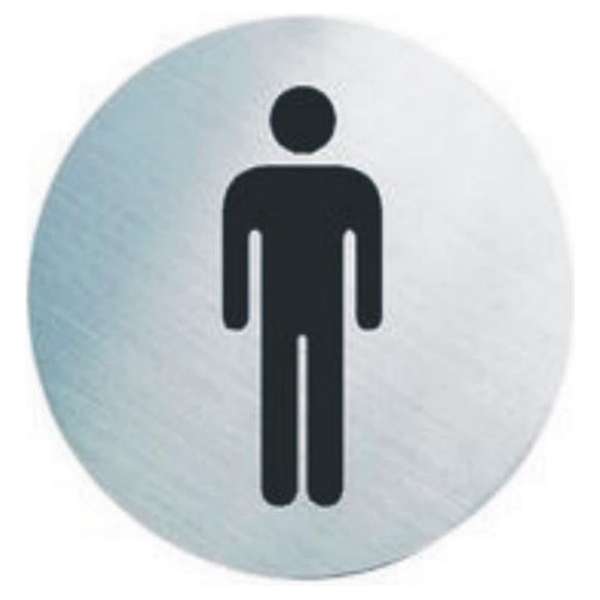 Deurbordje toilet man Deurbordje toilet man