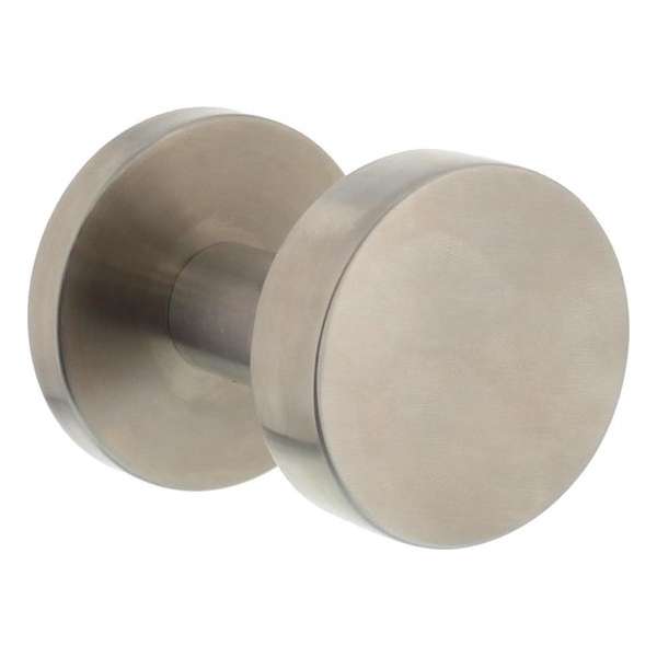 Intersteel Voordeurknop rond op rozet rvs geborsteld Intersteel Voordeurknop rond op rozet rvs geborsteld