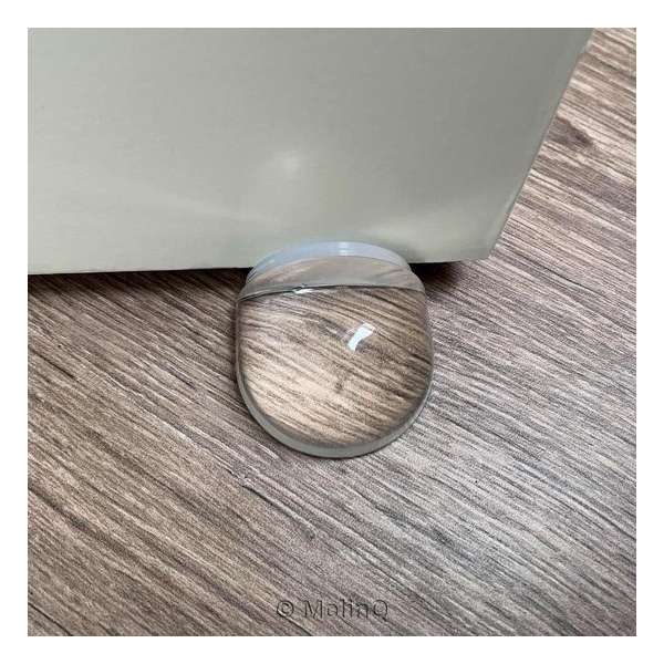 Vloerdeurstopper - Deurstopper - Transparant - Zelfklevend - 40x22 CM Vloerdeurstopper - Deurstopper - Transparant - Zelfklevend - 40x22 CM
