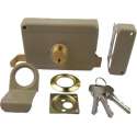 Oplegslot 60mm DIN rechts grijs