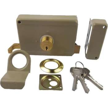 Oplegslot 60mm DIN rechts grijs