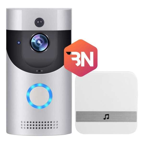 Video Deurbel met Camera en WiFi - HD - Inclusief Gong & iCloud - Zilver Video Deurbel met Camera en WiFi - HD - Inclusief Gong & iCloud - Zilver