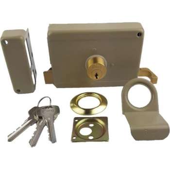 Oplegslot 60mm DIN links grijs