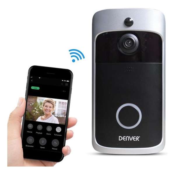 Denver VDB-111 - Video deurbel met Wi-Fi functie / App voor Android & iOS Denver VDB-111 - Video deurbel met Wi-Fi functie / App voor Android & iOS