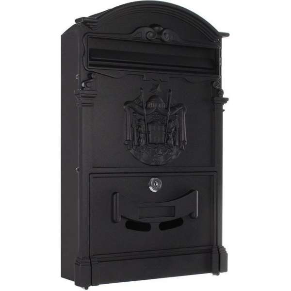 Rottner Engelse Brievenbus Ashford Zwart - 41x26x9cm Rottner Engelse Brievenbus Ashford Zwart - 41x26x9cm