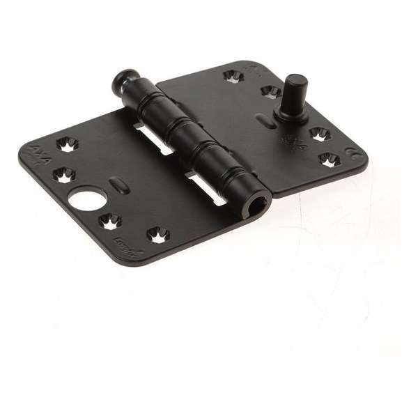 Axa Smart Easyfix scharnier ronde hoek SKG*** zwart 89x125x3mm Axa Smart Easyfix scharnier ronde hoek SKG*** zwart 89x125x3mm