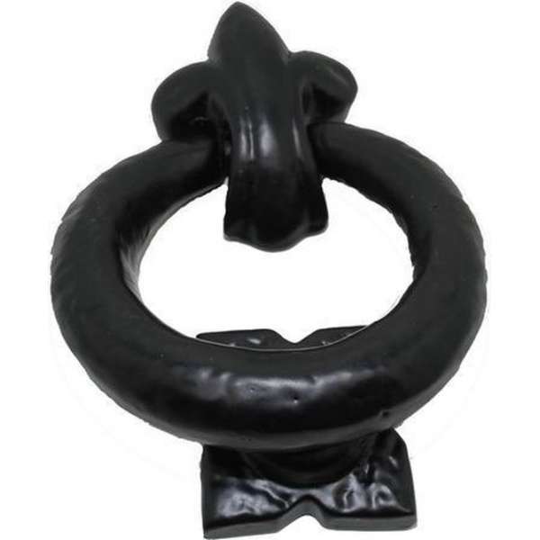 Deurklopper ring, ijzer zwart Deurklopper ring, ijzer zwart