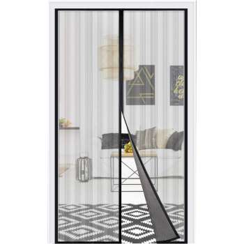 YONO Vliegengordijn Deur Magnetisch – Deurhor met Klittenbandstrip – Deurgordijn – Horgordijn – 210x90 cm – Zwart