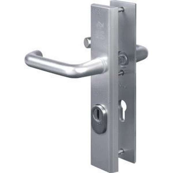 Nemef veiligheidsdeurbeslag 3417 - Kruk/Kruk - Met kerntrekbeveiliging - Afstand 72mm - SKG*** - Aluminium - In zichtverpakking Nemef veiligheidsdeurbeslag 3417 - Kruk/Kruk - Met kerntrekbeveiliging - Afstand 72mm - SKG*** - Aluminium - In zichtverpakking