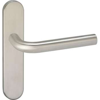 Impresso Dursley Deurklink – Deurbeslag – Ovaal – Deurschild – Zilver