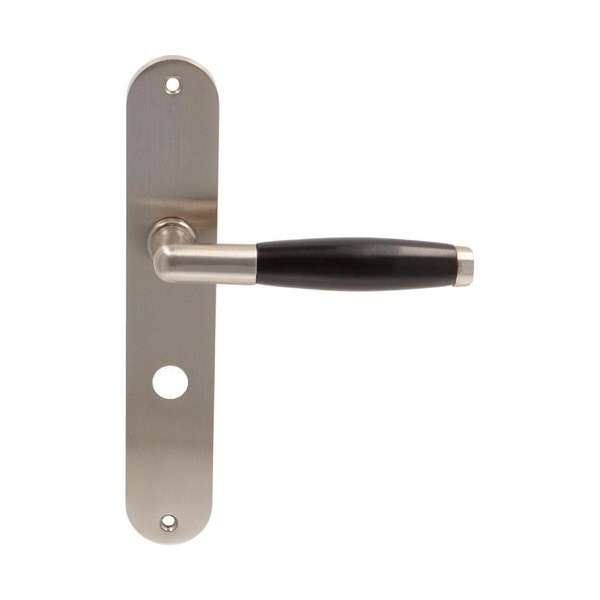 Deurkruk wc 63/8mm mat nikkel zwart