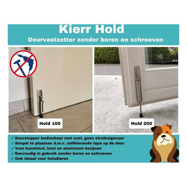Deurvastzetter Kierr Hold 100 (zonder boren & schroeven) Deurvastzetter Kierr Hold 100 (zonder boren & schroeven)
