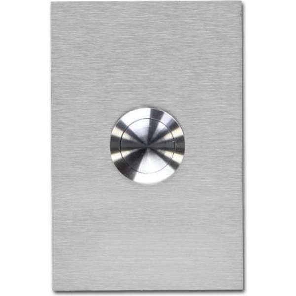 Deurbel RVS centrisch 80 x 53 mm Let op! is een plaatje met bel Deurbel RVS centrisch 80 x 53 mm Let op! is een plaatje met bel