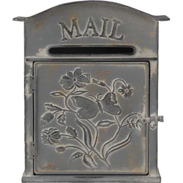 Clayre & Eef Brievenbus Muur 26*10*31 cm Bruin Metaal Rechthoek Mail Wandbrievenbus Brievenbus Hangend Clayre & Eef Brievenbus Muur 26*10*31 cm Bruin Metaal Rechthoek Mail Wandbrievenbus Brievenbus Hangend