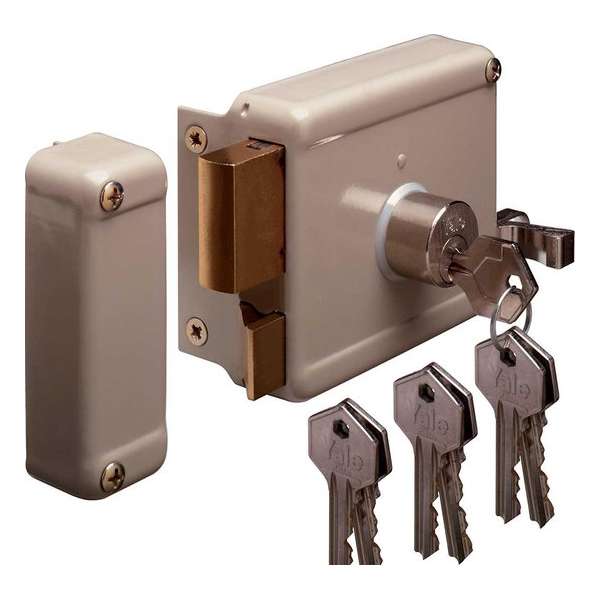 Yale oplegslot 635-60 met 6 sleutels - Doornmaat 60mm – DIN RECHTS Yale oplegslot 635-60 met 6 sleutels - Doornmaat 60mm – DIN RECHTS