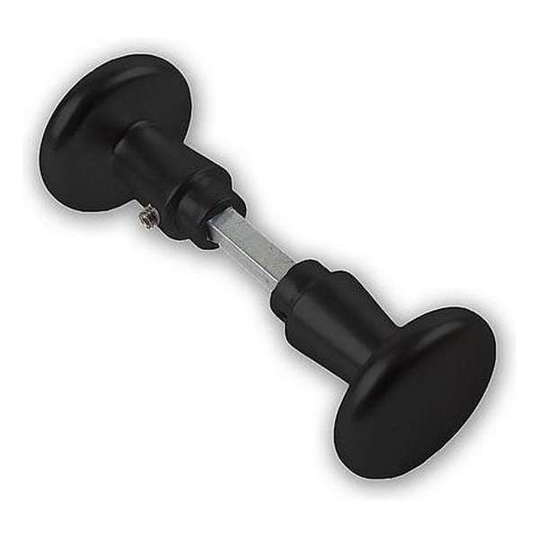 DX Deurknop paddestoelmodel zwart DX Deurknop paddestoelmodel zwart