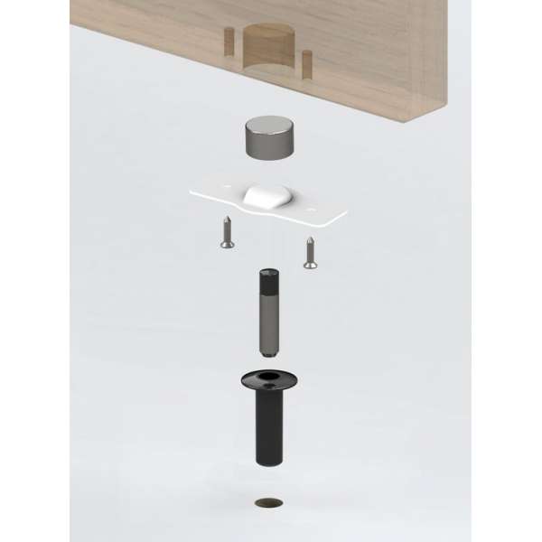 Fantom Struikelvrij Magnetische Deurstopper - Zwart Fantom Struikelvrij Magnetische Deurstopper - Zwart