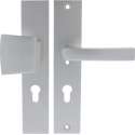 Starx Veiligheidsbeslag – Deurbeslag – Duwer /Kruk – Langschild – Aluminium – PC72 mm