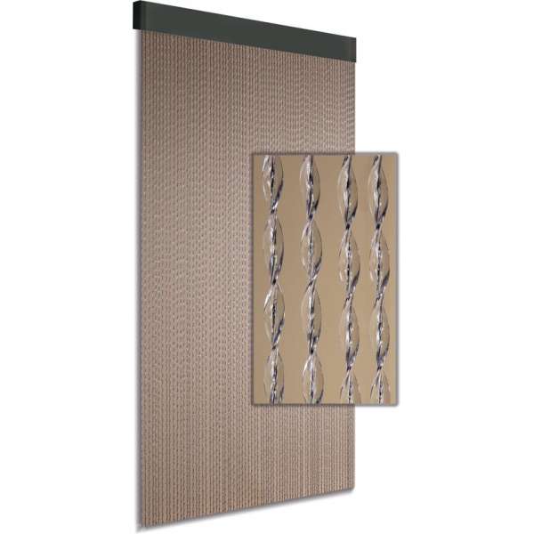 DEGOR Vliegengordijn/deurgordijn Artikel 64 transparant/zwart 90x210cm DEGOR Vliegengordijn/deurgordijn Artikel 64 transparant/zwart 90x210cm