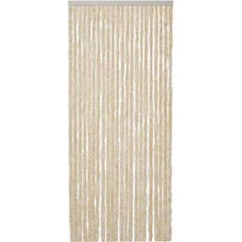 Cortenda Deurgordijn Kattenstaart - 90x220 cm - Beige/Wit