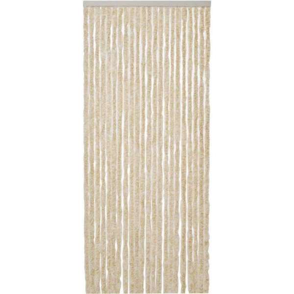 Cortenda Deurgordijn Kattenstaart - 90x220 cm - Beige/Wit Cortenda Deurgordijn Kattenstaart - 90x220 cm - Beige/Wit