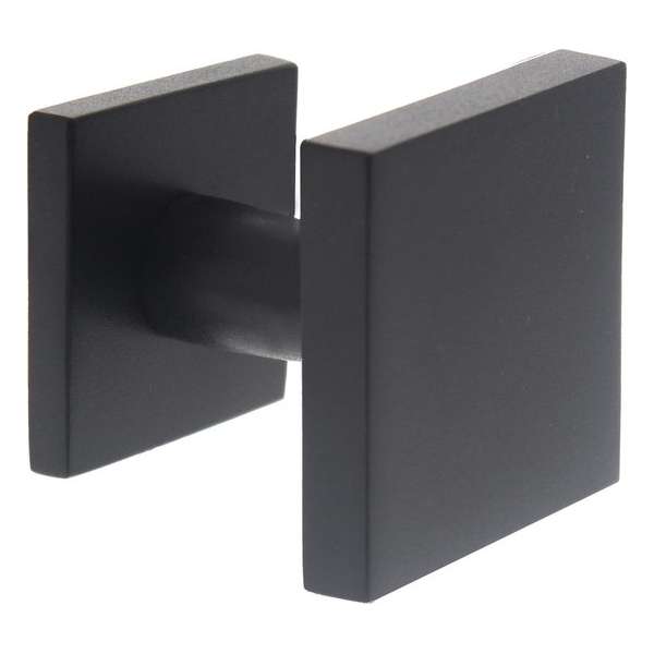 Intersteel Voordeurknop vast verkropt vierkant mat zwart Intersteel Voordeurknop vast verkropt vierkant mat zwart