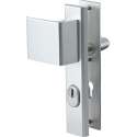 Nemef veiligheidsdeurbeslag 3419 - Greep/Kruk - Kerntrekbeveiliging - Afstand 55mm - SKG*** - LS - Aluminium
